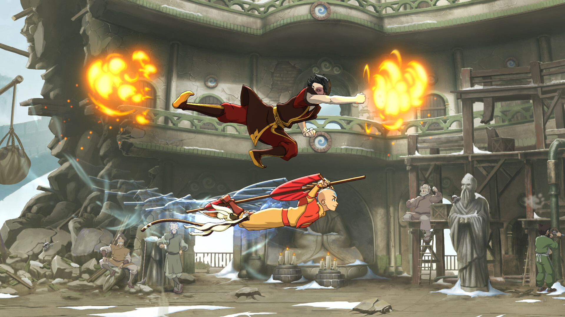 A screenshot of the upcoming Xbox Series X game, Avatar Legends: The Fighting Game