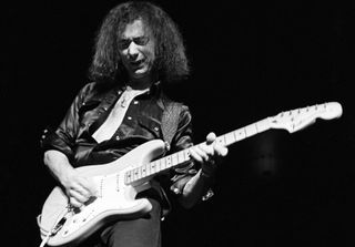 Ritchie Blackmore performs with Rainbow in 1976