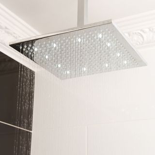 bathroom with square shower