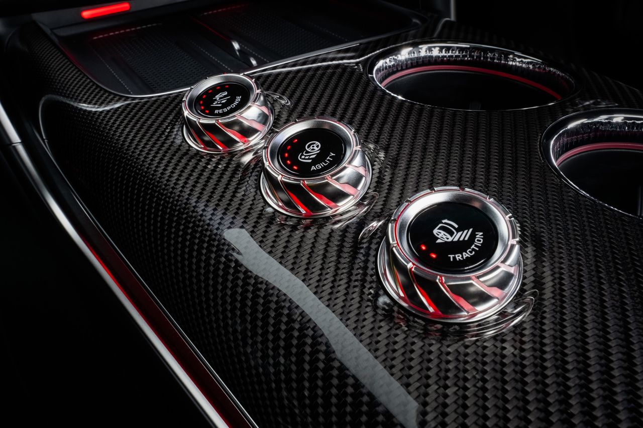Interior details of the GT 4-Door Coup&eacute;