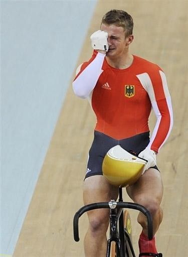 German Rene Enders was emotional after helping his team