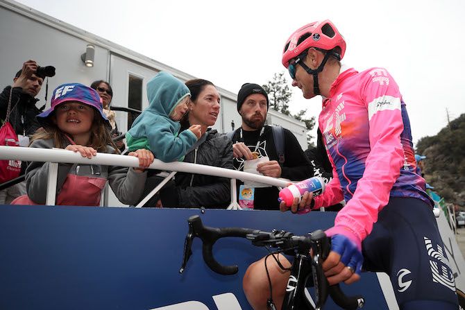 EF Education First's Tejay van Garderen may have lost his race lead, but the American could count on the support of friends and family waiting for him at the top of Mount Baldy at the end of stage 6 of the 2019 Tour of California
