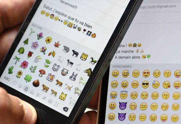 An emoji keyboard 