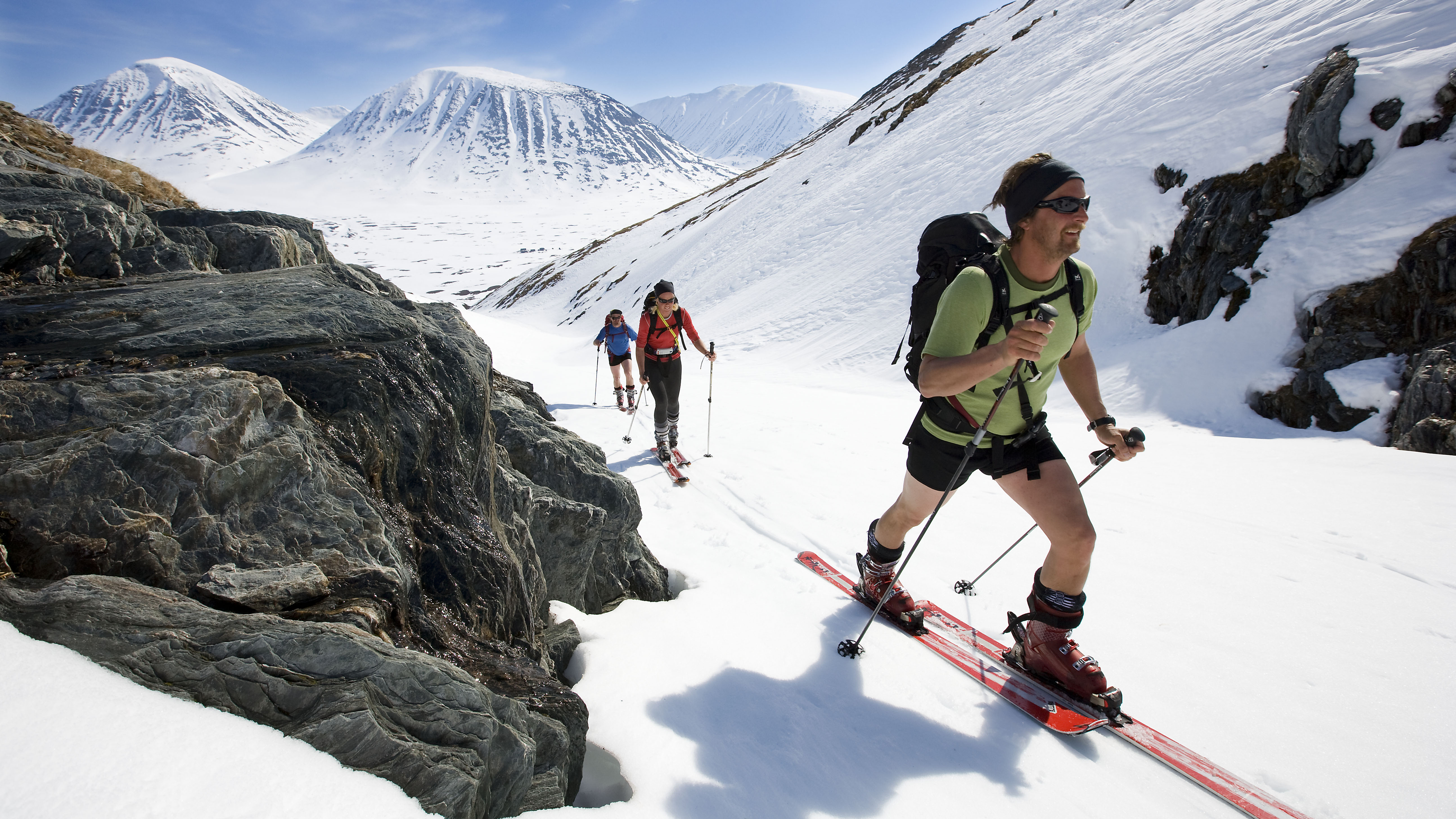 Ski group in Sweden