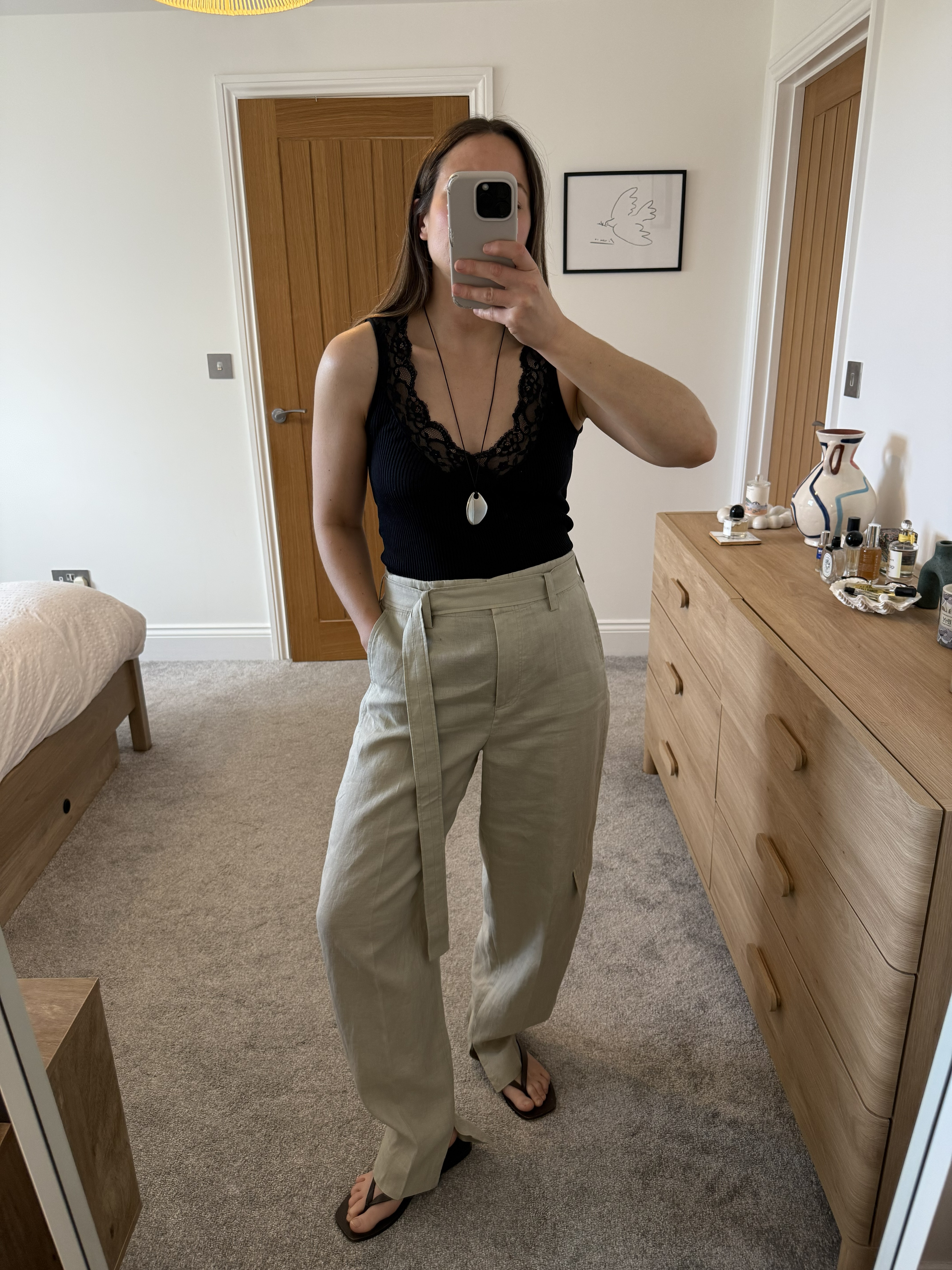 COS linen trousers