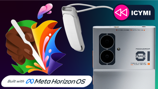 An Apple logo, Sony cooler, Moondrop phone and Meta Horizon OS logo all together