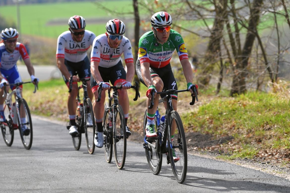 Italian champion Elia Viviani (Deceuninck-Quick Step) during stage 4 of Tirreno-Adriatico