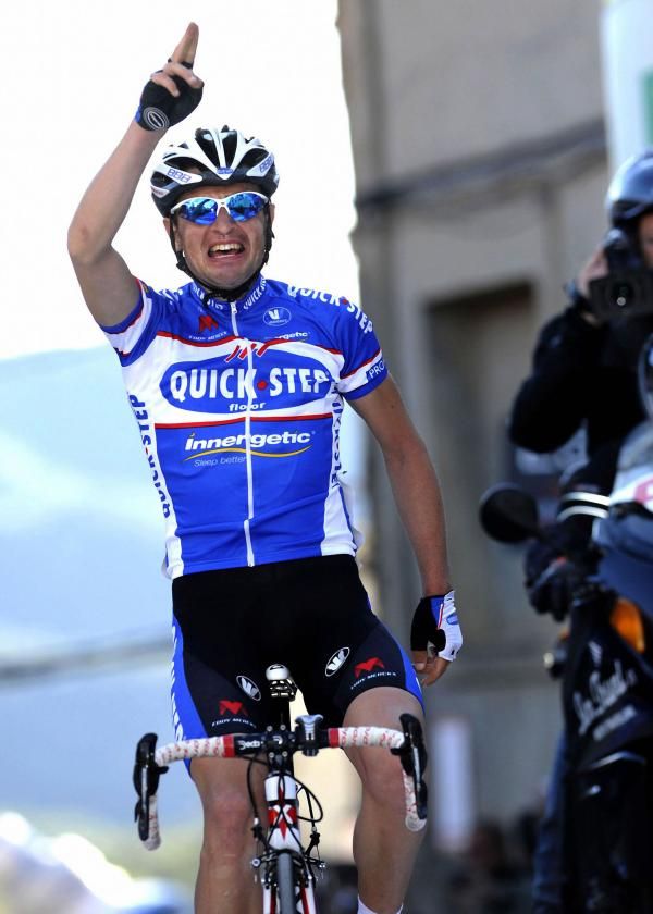 Davide Malacarne (Quick Step) takes his first pro win in Catalunya