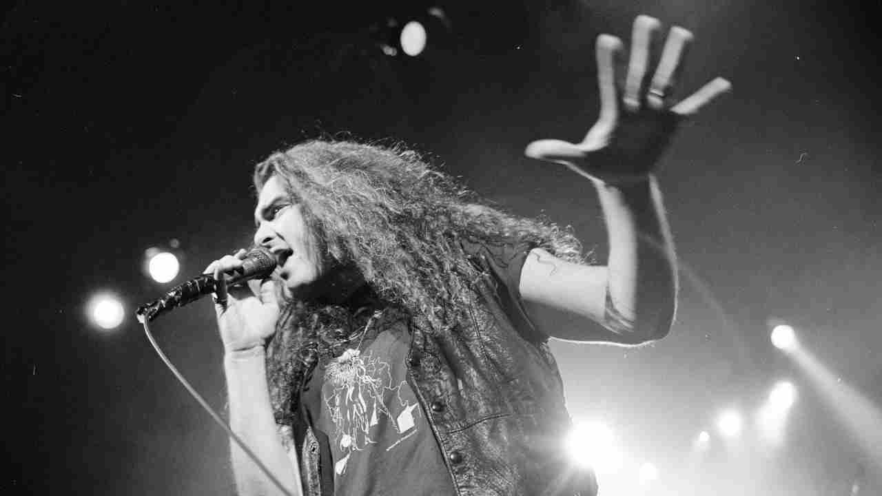 Dream Theater&amp;rsquo;s James LaBrie performing onstage in 1992