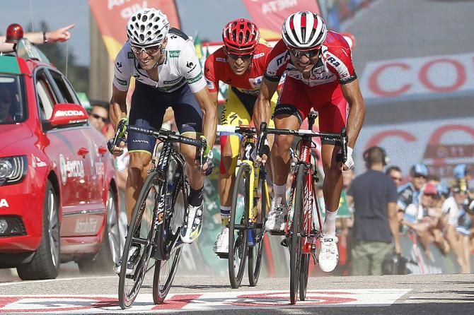 The three Spanish riders: Valverde, Rodriguez and Contador