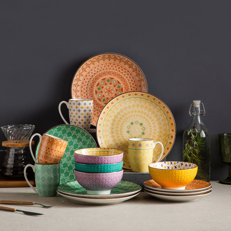 Vancasso 16 Piece Dinnerware Set, Service for 4 & Reviews | Wayfair.co.uk