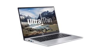 Acer Swift 1 laptop on white background