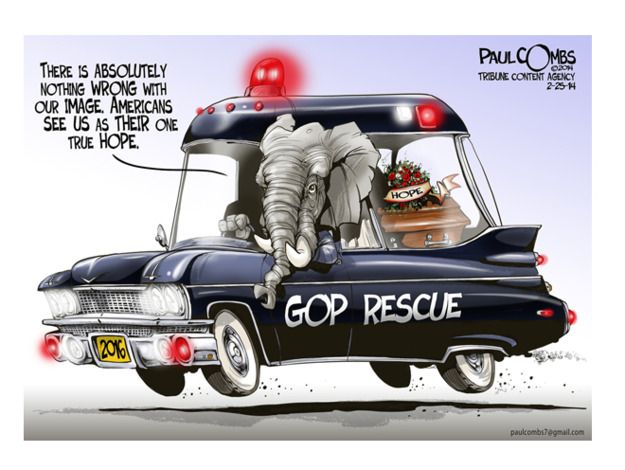 Political cartoon Republican party