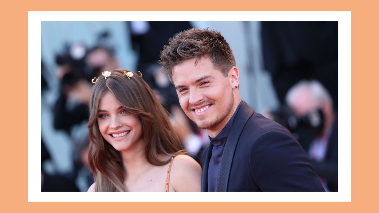 Dylan Sprouse and Barbara Palvin attend the &quot;Bones And All&quot; red carpet at the 79th Venice International Film Festival on September 02, 2022 in Venice, Italy. 