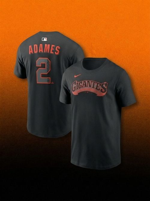 Men's San Francisco Giants Willy Adames Name & Number T-Shirt