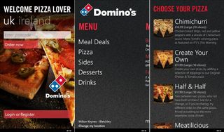 Domino's Pizza Windows Phone 8