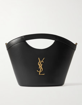 Saint Laurent Celia Mini Leather Tote