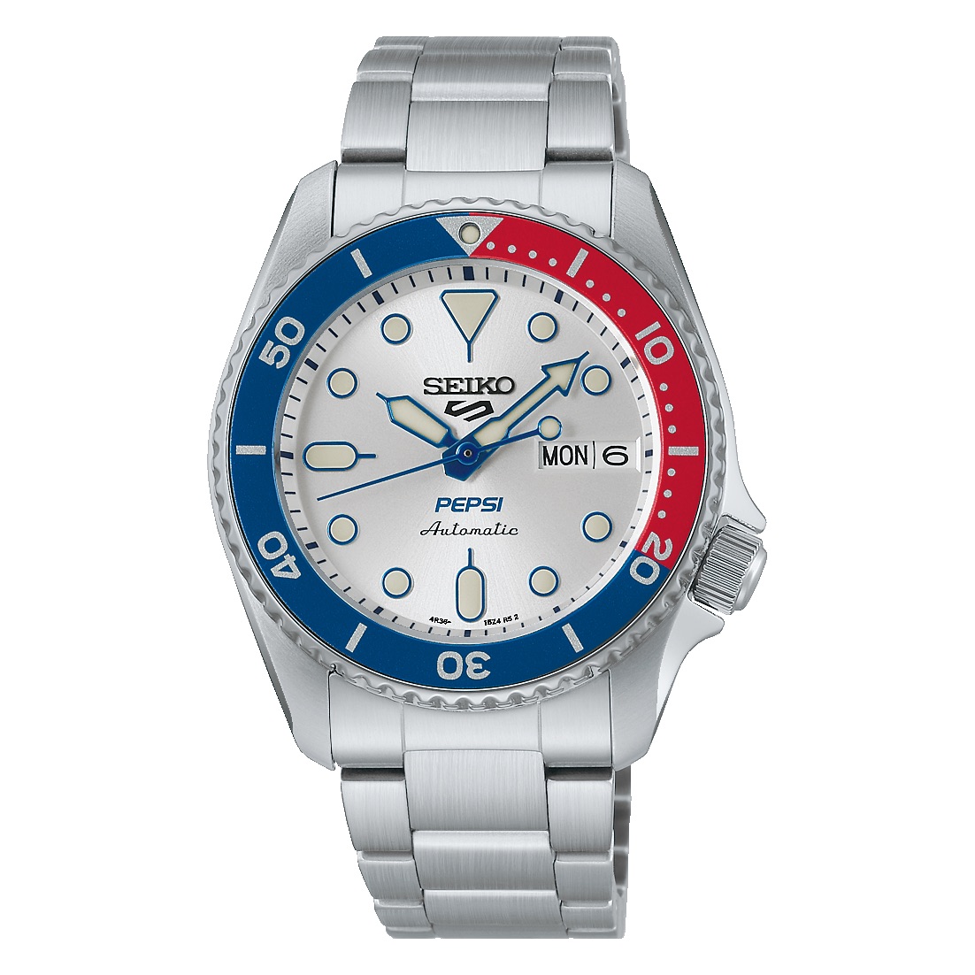Seiko x Pepsi Silver from different angles