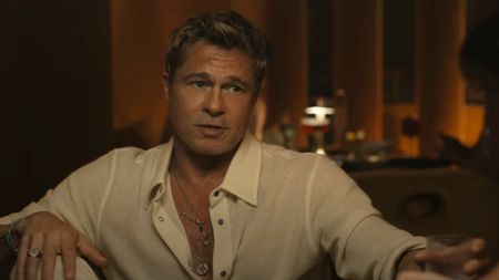 Sonny Hayes (Brad Pitt) speaks in F1