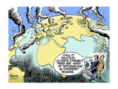 Editorial cartoon political climate change