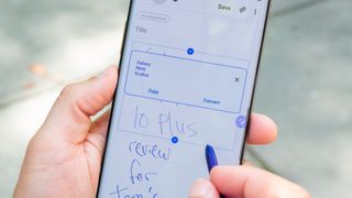 Galaxy Note 10 Plus convert handwriting to text