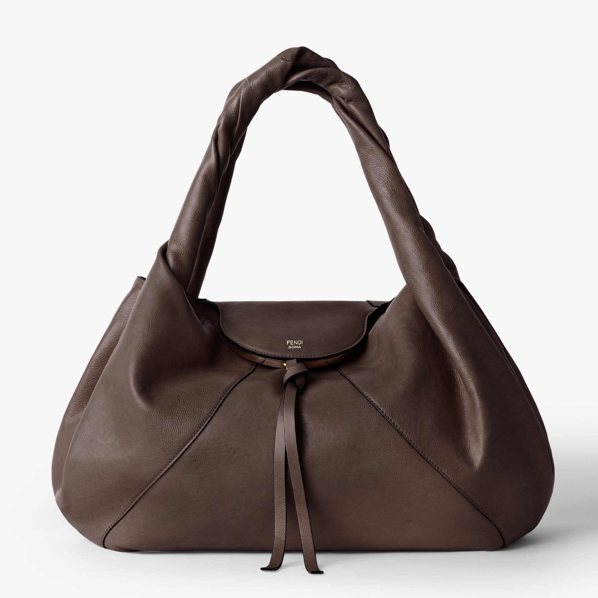 Fendi Spydark Brown Leather Bag