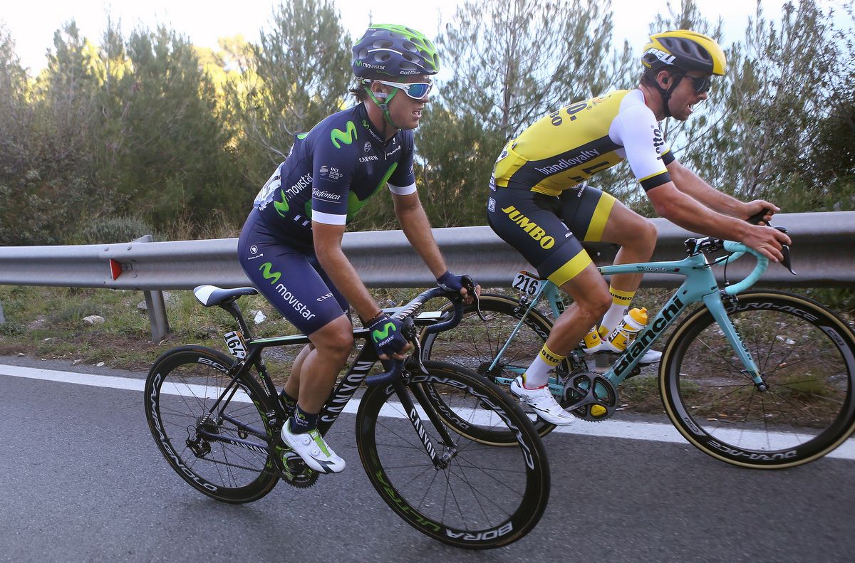 Carlos Betancur making his Movistar debut at Milan San Remo