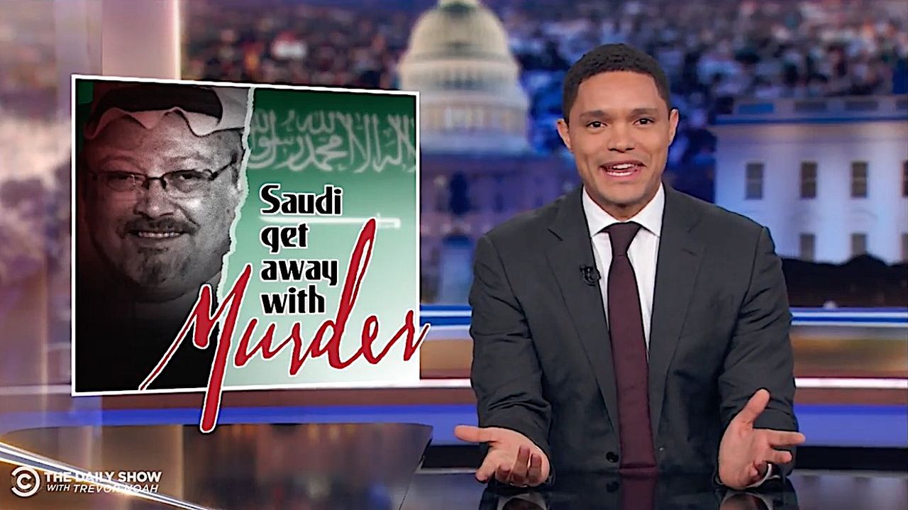 Trevor Noah on Saudi Arabia test-marketing its murder excuses