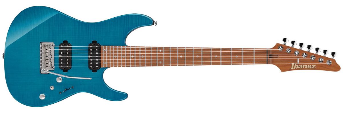 The Ibanez Martin Miller MM7, the seven-string version of Martin Miller's signature S-style