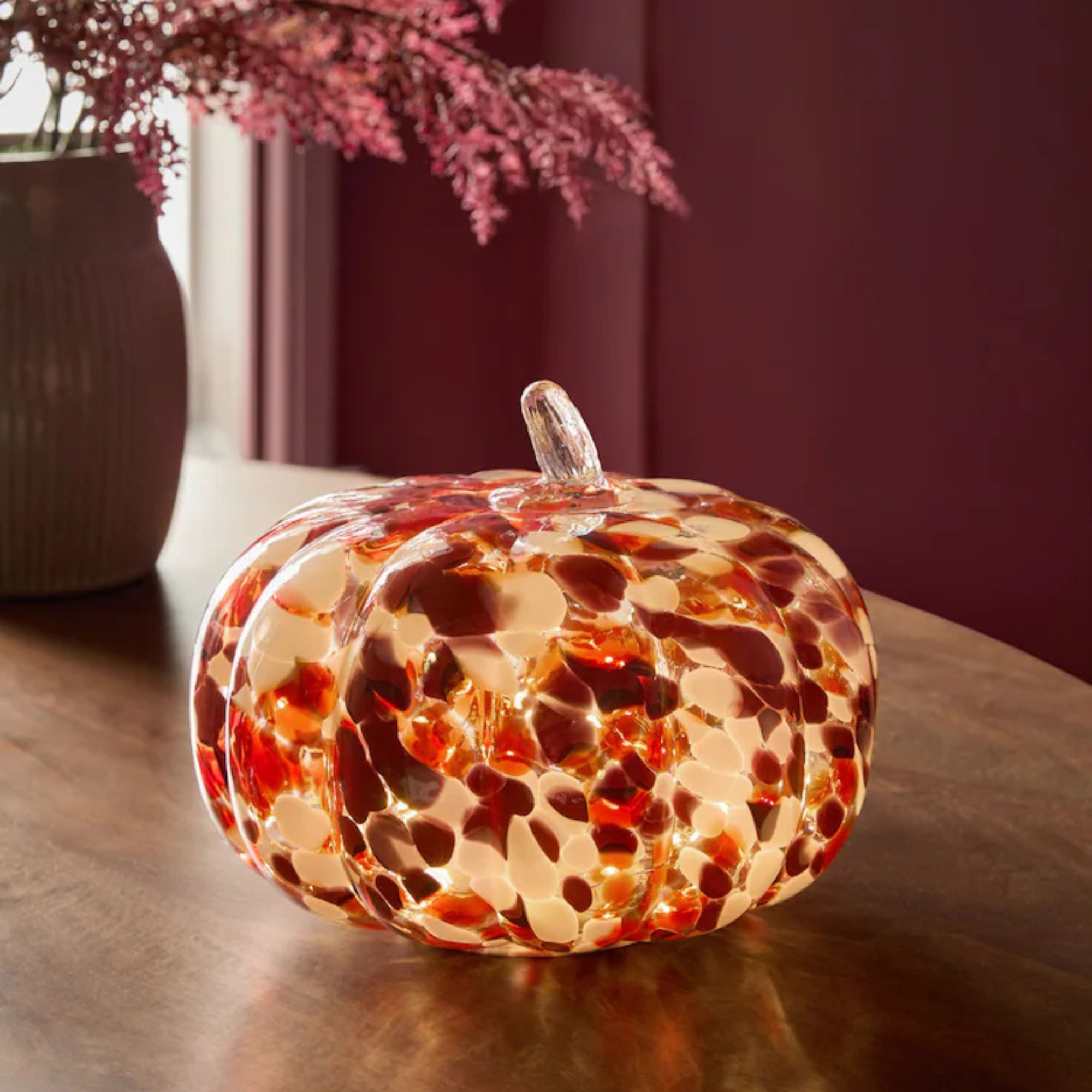 Berry Pink Pumpkin Feature Light