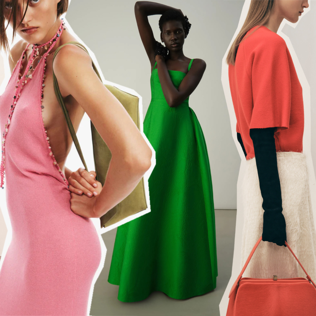 summer 2025 color trends at Christopher Esber, Carolina Herrera, Khaite