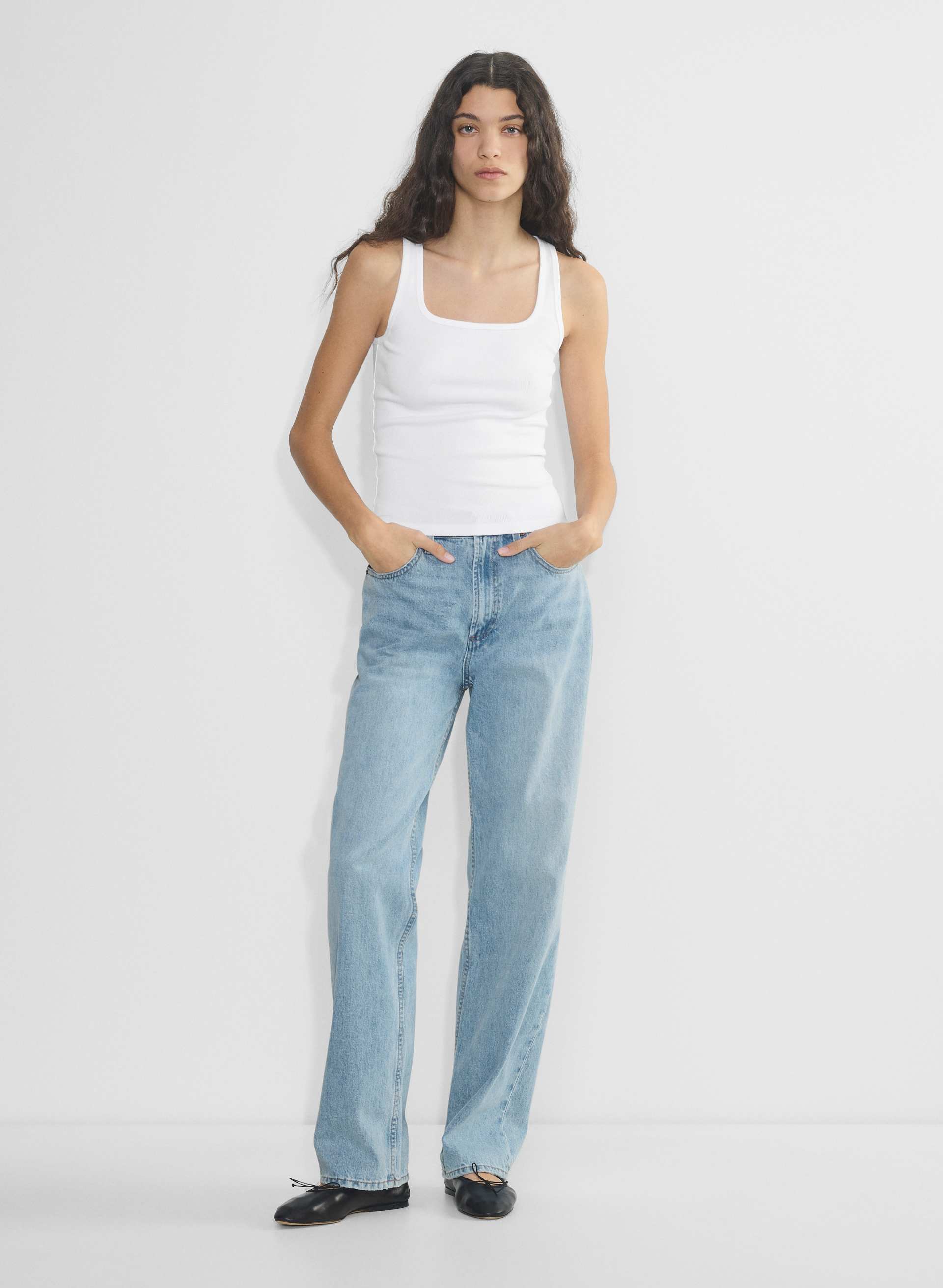 Aritzia, HomeStretch Rib Squareneck Tank