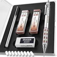 Nicpro Blocky Gear 0.3 Mm Mechanical Pencils Set in Case