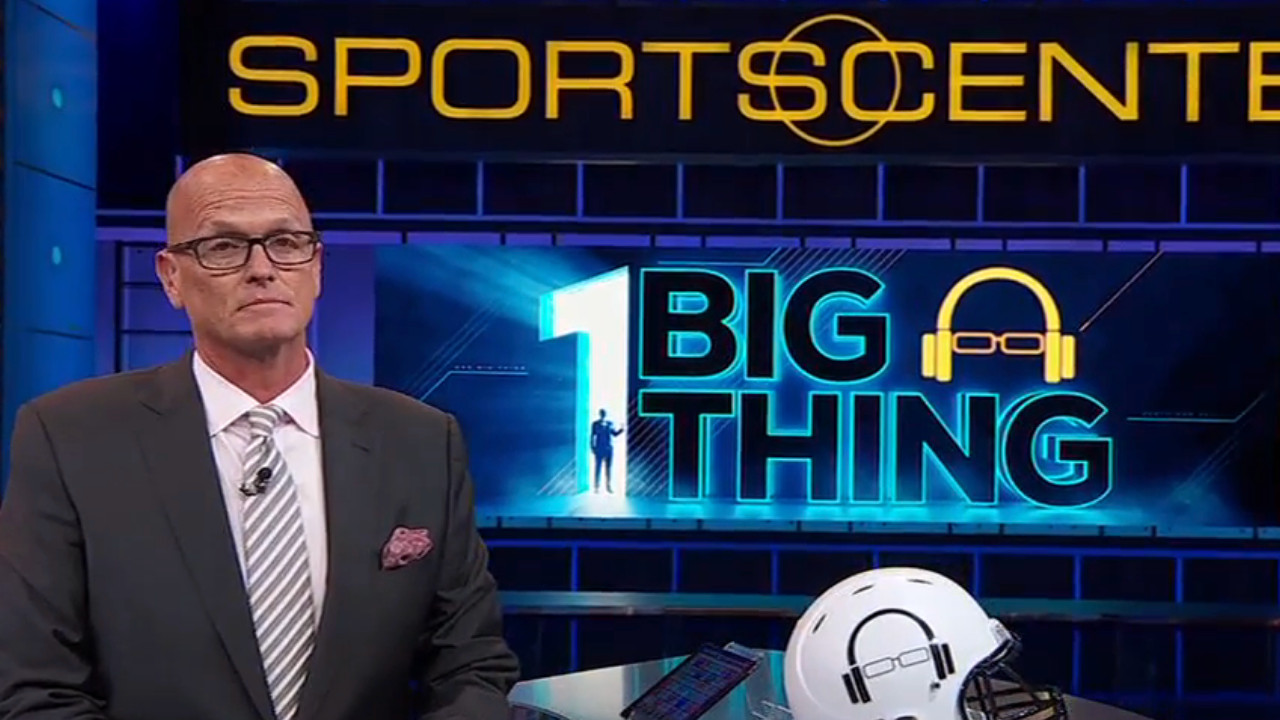 Scott Van Pelt wears a suit and talks about the one big thing on SportsCenter.