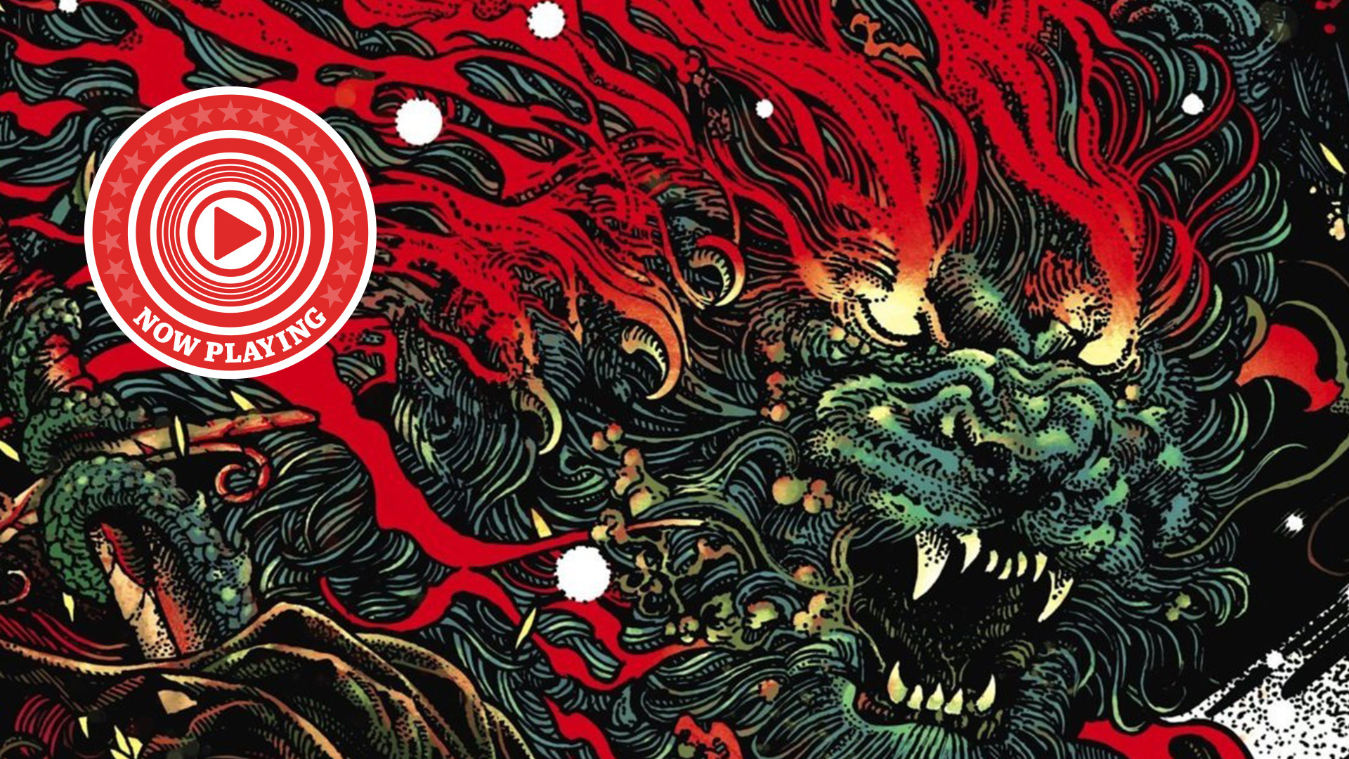 Killswitch Engage Atonement cover with the Now Playing roundel