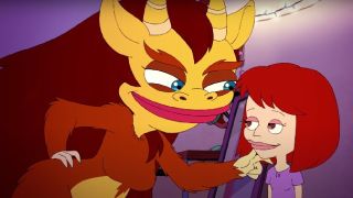 Maya Rudolph's character (left) in Big Mouth.