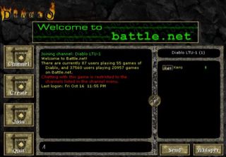 The early days of Battle.net in Diablo. Via TechCrunch