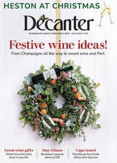 Cover of Decanter magazine December 2025