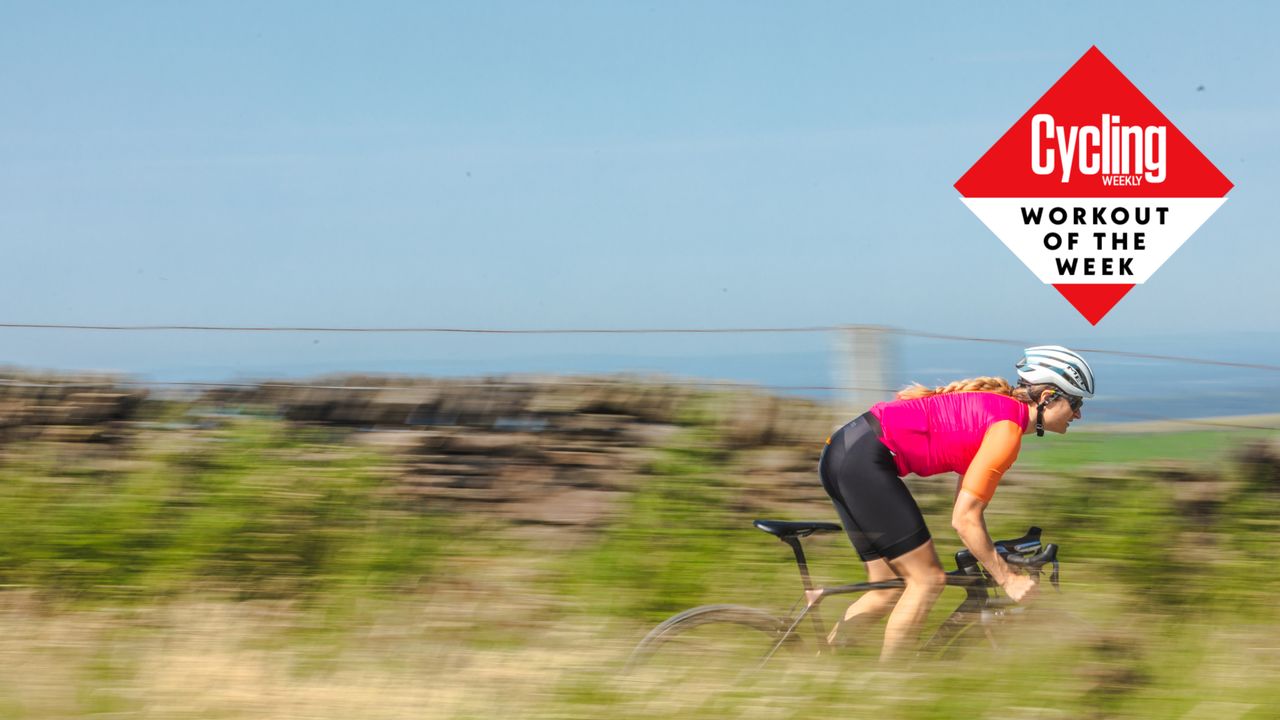 Image shows a rider completing a cycling workout.