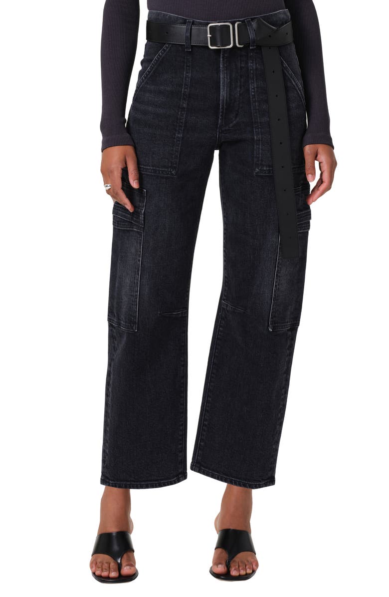 Marcelle Low Rise Barrel Cargo Jeans