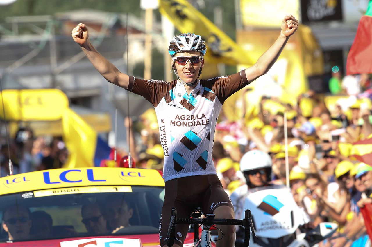 Romain Bardet (Ag2r-La Mondiale) wins stage 18 of the Tour de France.