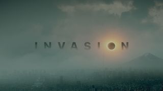 The Invasion TV series' logo in the main title sequence