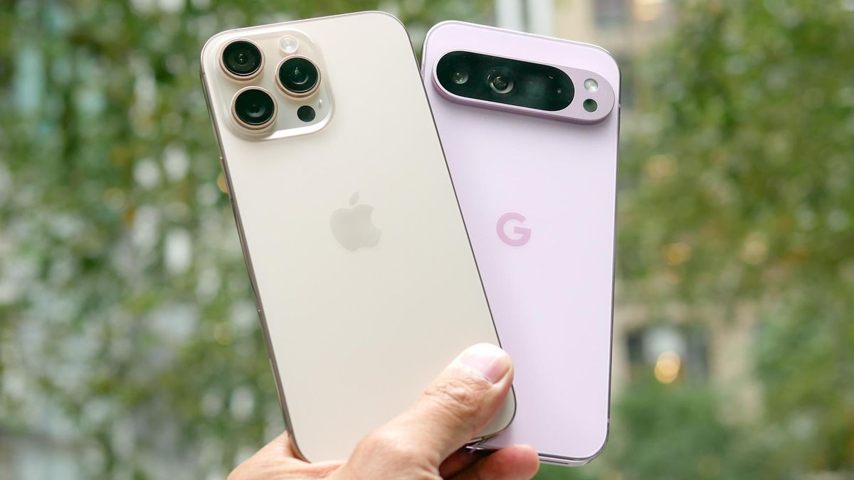 iPhone 16 Pro Max vs Pixel 9 Pro XL.