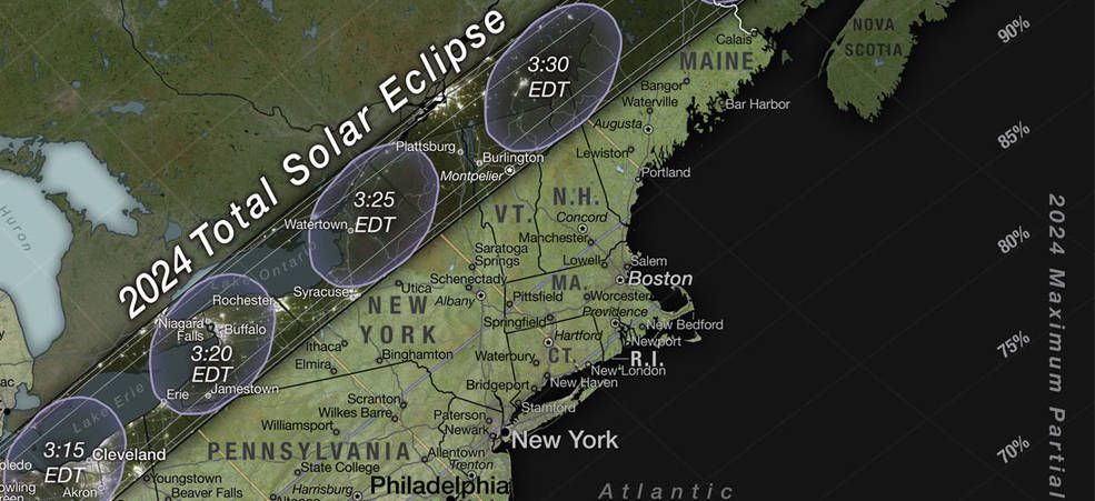 This epic NASA map shows where to see US solar eclipses in 2023 and ...