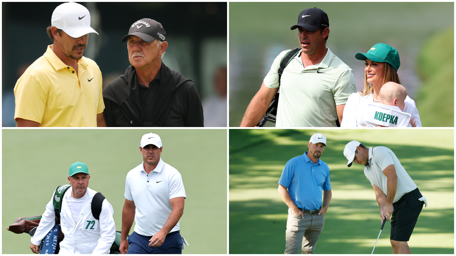 Images of Brooks Koepka and his team 