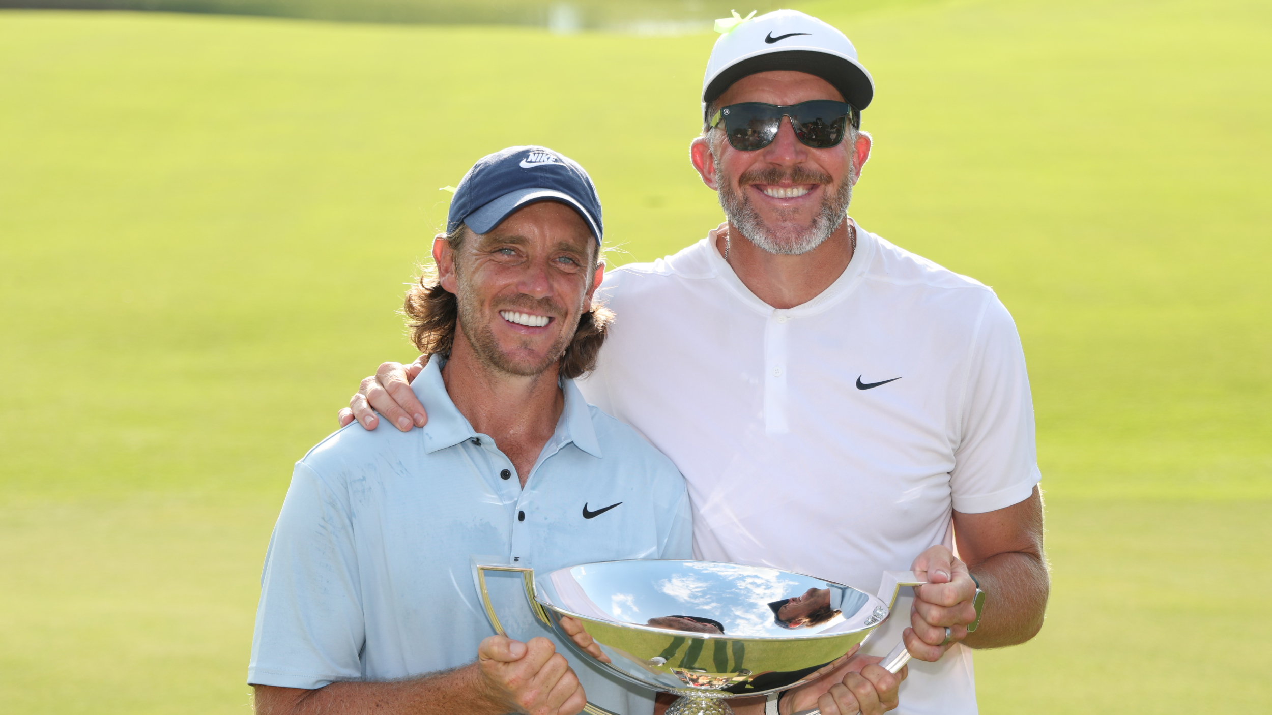 Tommy Fleetwood and his caddie Ian Finnis