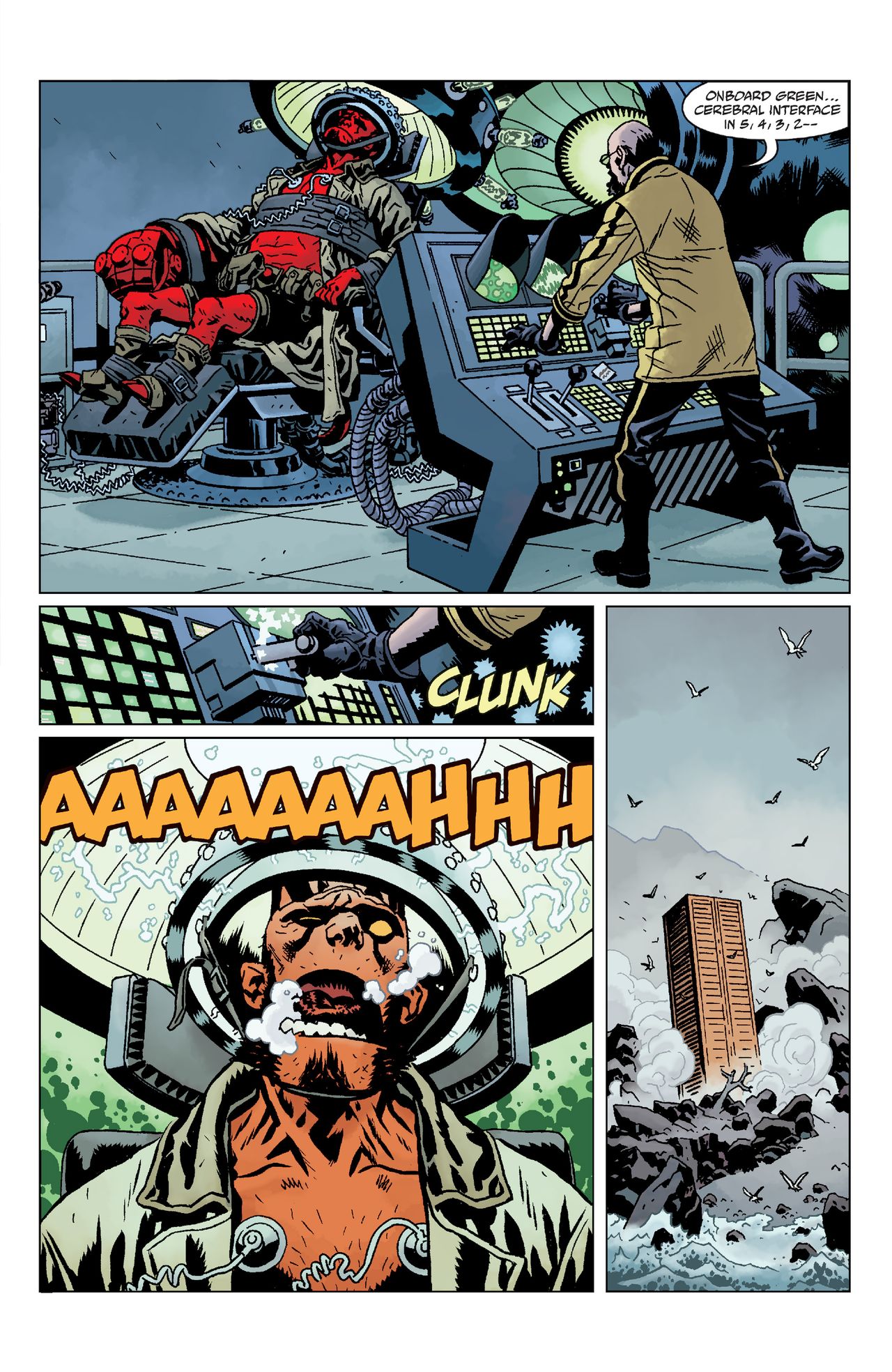 Pages from Giant Robot Hellboy #1