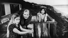 Joan Didion, John Gregory Dunne and Quintana Roo in Malibu in 1976.