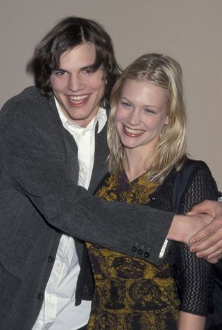 January Jones Ashton Kutcher