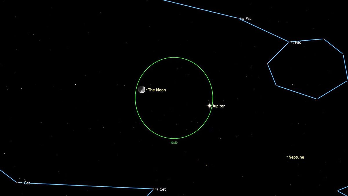 See the final first quarter moon of 2022 join Jupiter in the sky tonight (Dec. 2..